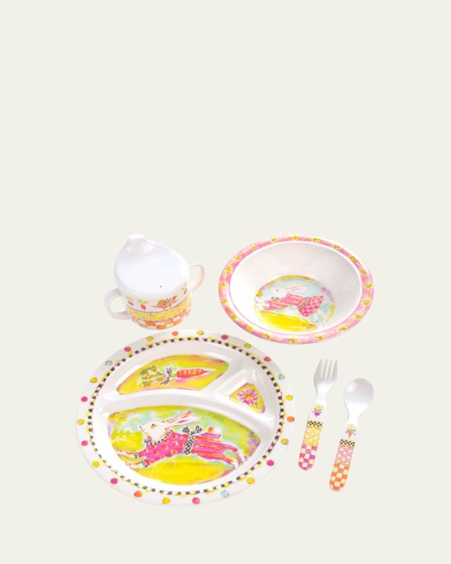 Toddlers' Bunny Dinnerware Set